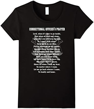 Women's JOB correctional officer's prayer lord, when it's time to go Medium Black