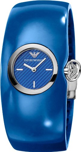 Armani Fashion Bangle Bracelet Blue Dial Women's Watch #AR0742