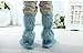niceeshop(TM) 1 Pair Plastic Anlti-slip Waterproof Rainproof Men Shoes Cover-Blue(XL Size)