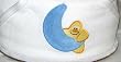 Baby Cakes Baby Hooded Towels -Moon and Star Design Design