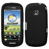 Black Silicone Skin / Case / Cover for Samsung Continuum / SCH-I400