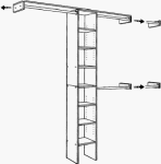 Stack A Shelf #8629-00 83WHT Closet Organizer