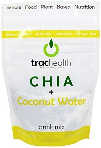 CHIA + Coconut Water Drink Mix Bulk Pouch with 15 Servings by trachealth (2 Pouches (30 Total Servings)) by Trachealth