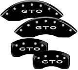 MGP Caliper Covers Pontiac GTO 2005 2006 (Licensed Logo, GTO) - Black