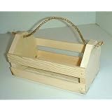 Quantity of 2 Country Tote Crate 11 L x 5.5 W x 5.5 H
