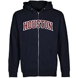 NCAA Houston Cougars Arch Applique Full Zip Hoodie - Navy Blue