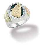 Landstrom's Men's Sterling Silver Ring with Onyx