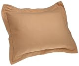 Pinzon 160-Gram Solid Flannel Standard Sham, Camel