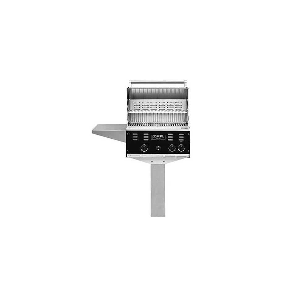Tec Patio Ii Gas Grill On In Ground Post Lp Black Finish On