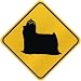 yorkshire_terrier9yorkshire terrier - ONLY YORKSHIRE TERRIERS CROSSING SIGN DOG