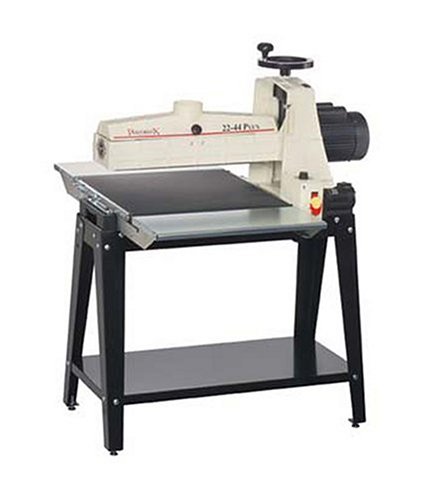 JET 649003K Model 22X44 Plus 22-Inch 1-3/4-Horsepower Benchtop Drum Sander (Shown with Optional Infeed Outfeed Tables and Stand), 115-Volt 1-Phase