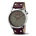 MOSCHINO WATCH XXL 3H MAN ANTHRACITE DIAL BROWN STRAP MW0099