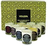 Voluspa Basic Black Votive Candle Gift Set