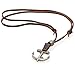 Regetta Jewelry Anchor Alloy Pendant Vintage Style Pendant Adjustable Leather Cord Necklace