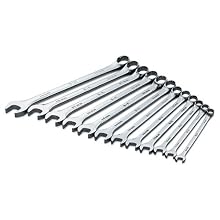 SK 86040 SuperKrome 12 Piece 12 Point 8-Millimeter to 19-Millimeter Long Pattern Combination Wrench Set