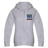 Artsmith, Inc. Women's Zip Hoodie When God Made Me He Was Just Showing Off - Light Steel, Small