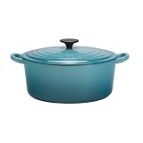 Le Creuset Enameled Cast-Iron 5-1/2-Quart Round French Oven, Caribbean