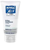 Nivea for Men Sensitive, Extra Soothing Lotion for Sensitive Skin, SPF 4, 2.5-Ounce Tubes (Pack of 4)