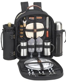 Super Deluxe Coffee Backpack For Two-BlackGingham