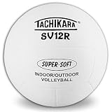 Tachikara Sv12R Super Soft 12 Panel Top Grade Rubber Volleyball ( White ) - B00099YJ6I