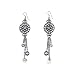 Rocker Bead-Covered Drop Earrings