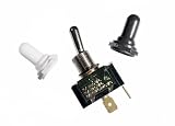 Ancor 555105 Marine Grade Electrical Nickel Plated Brass Toggle Switch Waterproof Toggle Boot (5-Pack)