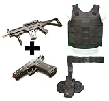 Airsoft SUPER LOADOUT pistol, rifle, tac vest & holster