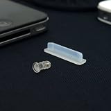 SP057:ポートキャップセット for iPhone4S/4（クリア）_「iPhone キャップ」「イヤホン ジャック」「ホコリ侵入防止」