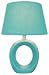 Lite Source LS-20585BLU Viko Table Lamp, Blue with Donut-Shaped Body