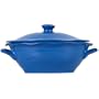CorningWare Casual Collections 2-Quart Oval Casserole Dish, Blue and White