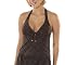 Isaac Mizrahi for Target® Brown Flocked Halter Tankini Swim Top