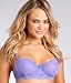 Felina Harlow Full Busted Demi Bra, 32DDD, Black/Nude