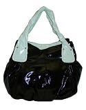 Prezzo Two Tone Black Tote- Handbag
