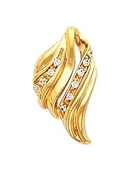 18K Yellow Gold Diamond Pendant - 0.18 Ct. -- LIFETIME WARRANTY