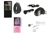 Accessory Bundle for Zune 4GB 8GB: quality skin case + sporty armband + usb car charger + usb wall charger + usb retractable cable + screen protector + premium earphone