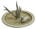 Whitehall Moss Green Loon Sundial Birdbath - 00891