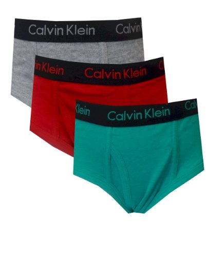 Calvin Klein Boys Solid Briefs (3 Pack)