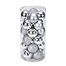 Binmer(TM)24Pcs Christmas Tree Decoration Ball Holiday Party Christmas Tree Ornaments (Silver)