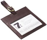 Clava Tuscan Leather Square Luggage Tag Luggage Accessories