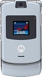 Motorola RAZR V3 Unlocked Cell Phone with Video Player--International Version with No Warranty (Light Blue)