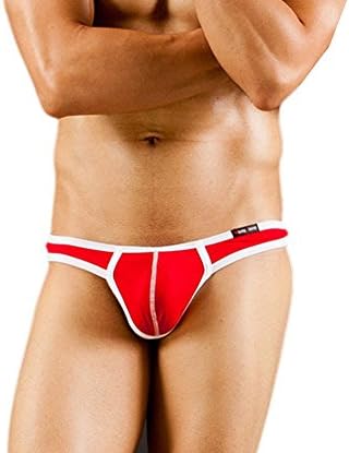 Autlet Men's Modal Thong 3D Space Design Sexy Antibacterial Low Waist Underwear