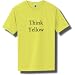 Think Yellow Bright Yellow Neon Short Sleeve T-Shirt