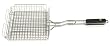 Outset QS73 Stainless Steel Grill Basket with Soft-Grip Handle