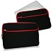 Office Products : BoxWave Apple Macbook Air 11" (2010) SoftSuit With Pocket, Slim-Fit Carrying Sleeve (Jet Black with Red Trim)