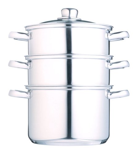 18 cm Stainless Steel Three Tier Steamer