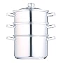 18 cm Stainless Steel Three Tier Steamer