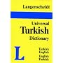 Langenscheidt's Universal Turkish Dictionary: Turkish-English/English-Turkish