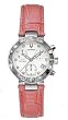 Accutron Women's Chamonix Diamond Chronograph Orange Leather Watch #26R10