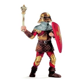  Foot Soldier With Mace, Fleur-De-Lis Coat Of Arms, Schleich