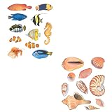 Instant Murals 11 Tropical Fish Under Sea Wall Transfers and 10 Seashell Wall Transfers